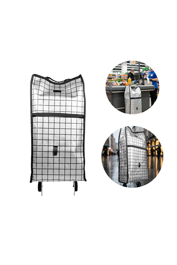 حقيبة تسوق متعددة الأغراض قابلة للطي بعجلات - ليسينا - 3