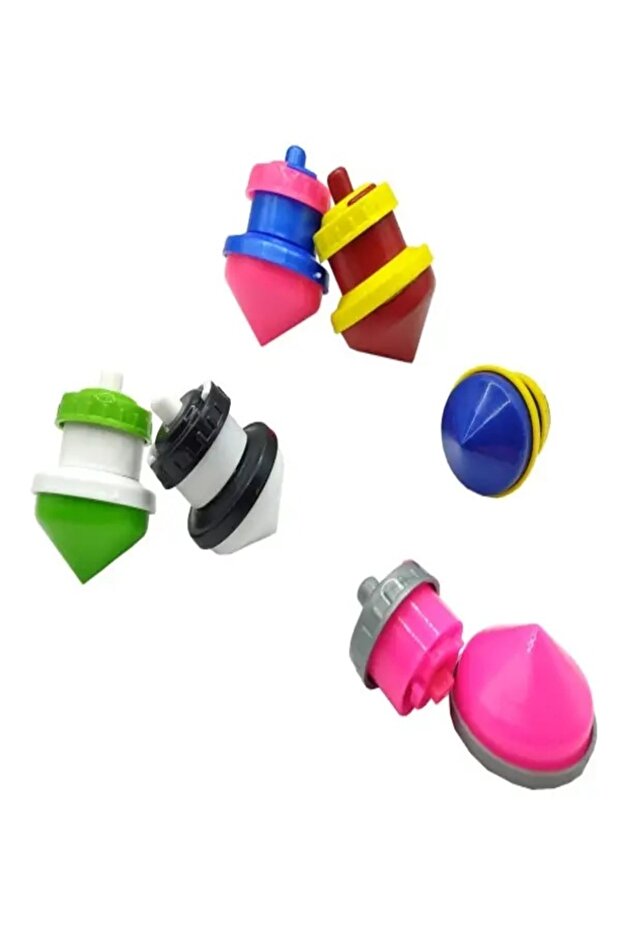 48 Pieces Plastic Push Self Rotating Spinning Top - Plastic Spinning Top 48 Pieces