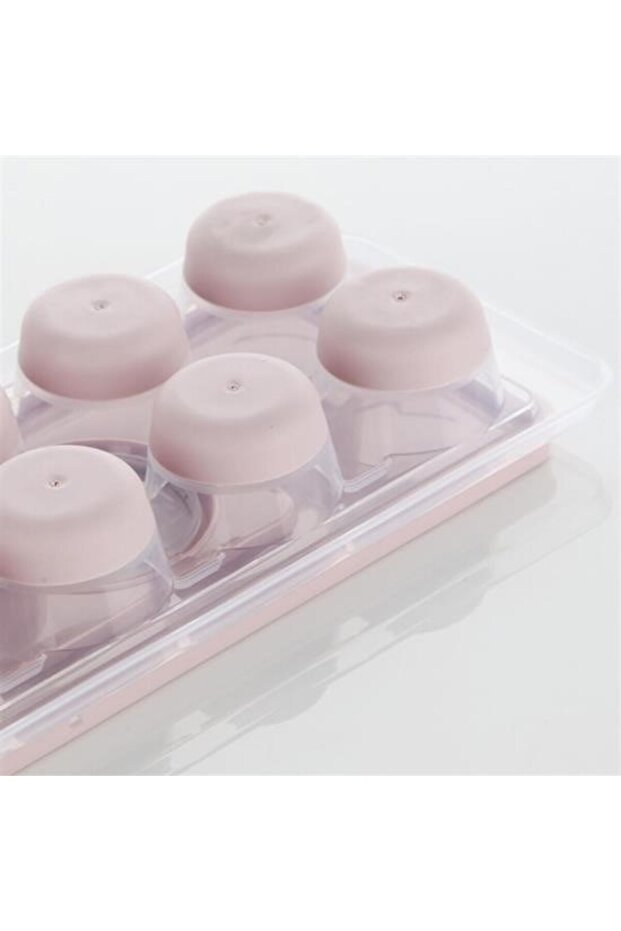 12 Compartment Silicone Lid Non-Stick Base Cube Ice Mold for Office Home Office Refrigerator