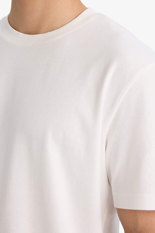 %100 Pamuk Basic Tişört E7961AX26SP - 4