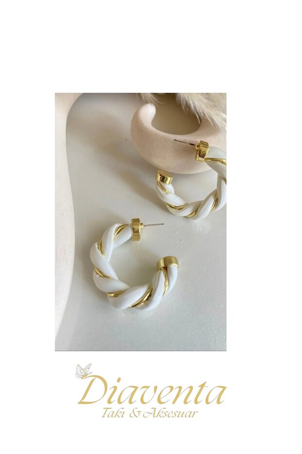 316L Enamel Model Steel Earrings