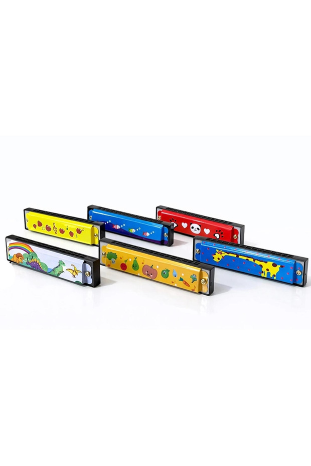 Patterned metal harmonica - 1