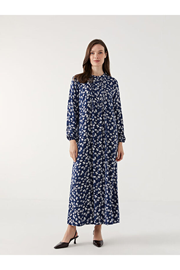 Esvab • Modern & Distinctive Zero Roba Collar Floral Dress