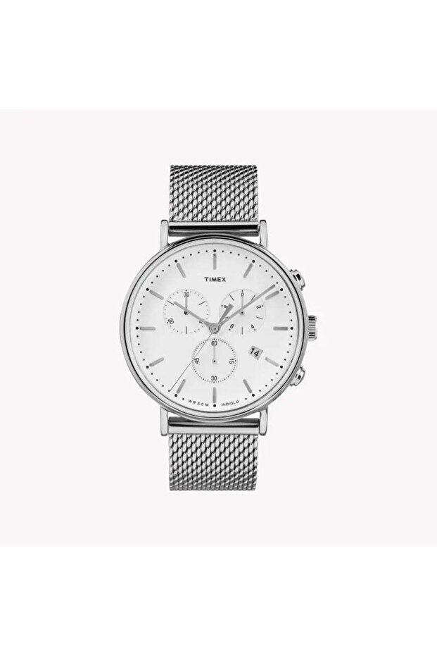 Men's Silver Stainless Steel Watch, White Dial | Tw2r27100