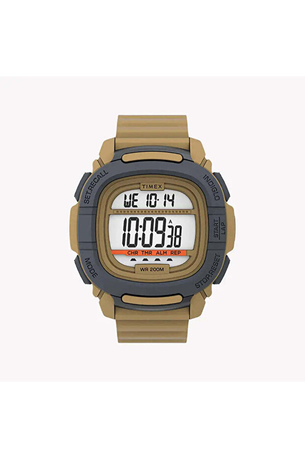 Men's Tan Silicone Watch, Digital Dial | Tw5m35900