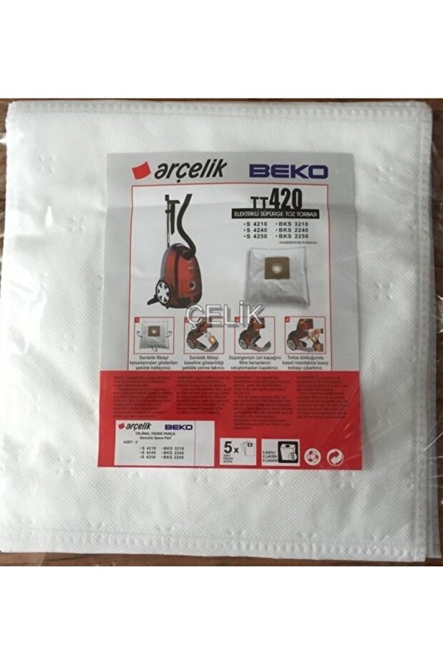 Arçelik 4240 C Cloth Dust Bag (20 Pieces)
