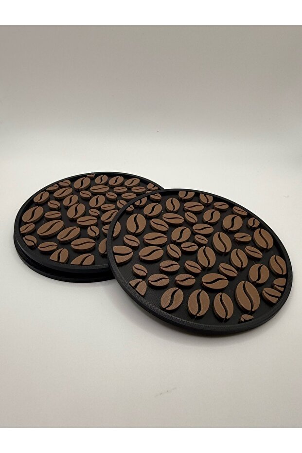 Set of 3 Coffee Themed Coasters – Coffee Beans Coasters