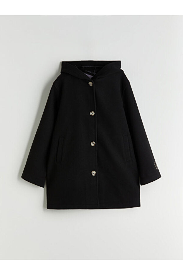 Esvab • Modern & Distinctive Hooded Girls' Cashmere Coat