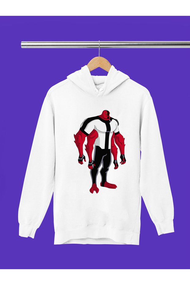 Ben10 Printed 3-Yarn Quality Soft Texture Hooded Children's Sweatshirt