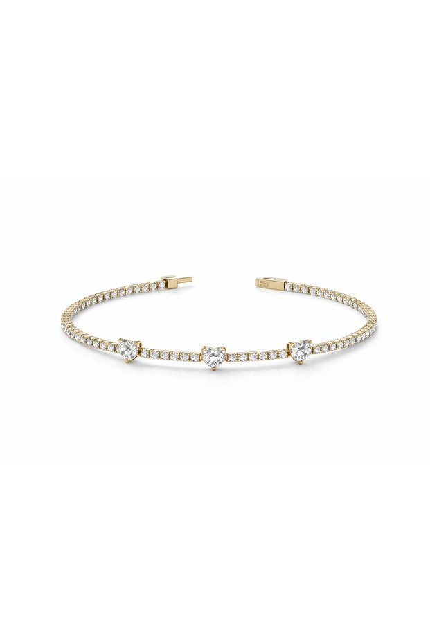 Women's Steel Hearted Waterway Bracelet Does Not Fade Color