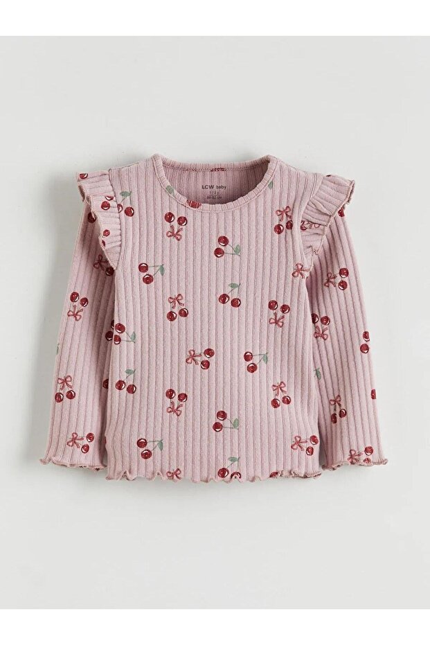Cherry Printed Baby Girl Blouse (W5)