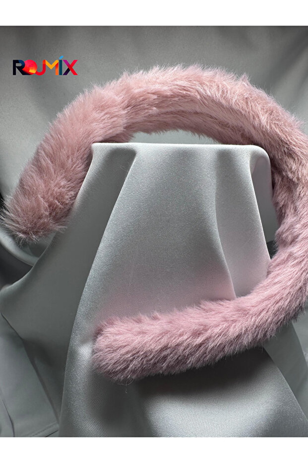 Pembe Tüylü Peluş Taç