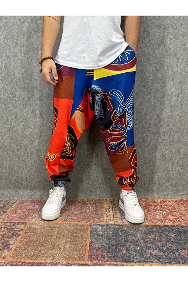 Patterned Shalwar with Elastic Waist - 1