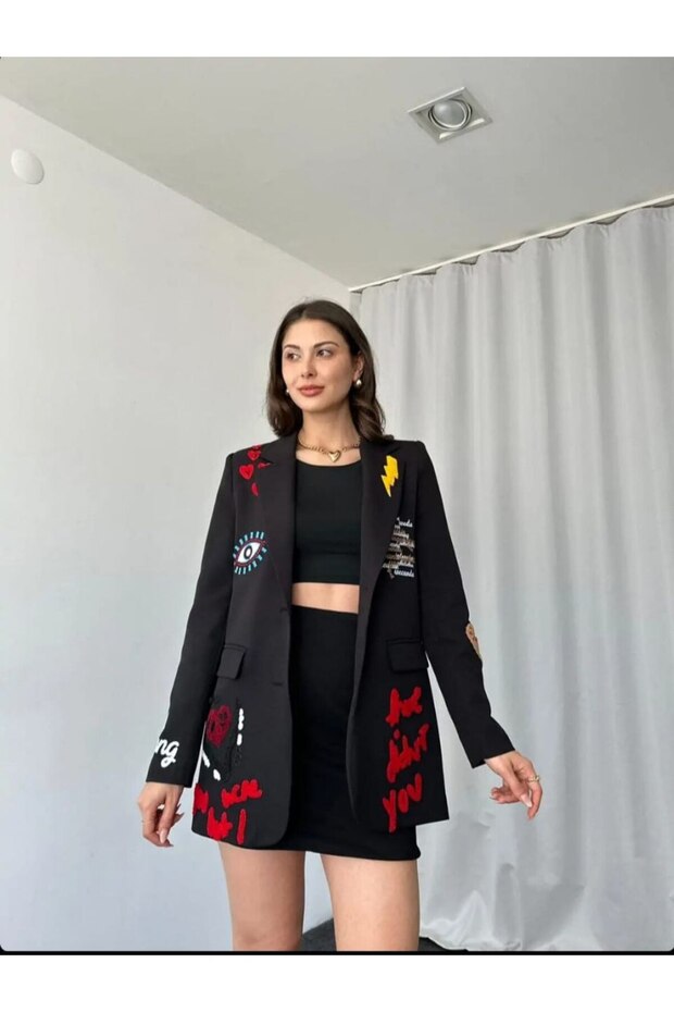 nakışlı ceket - 2