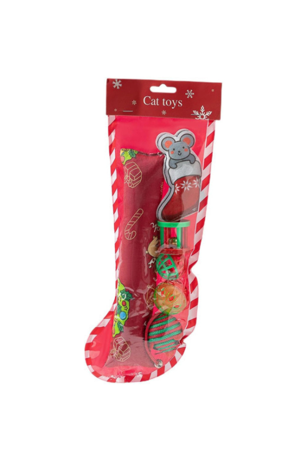 Christmas Concept Toy Set for Office Home Office Pet Cat Animal
