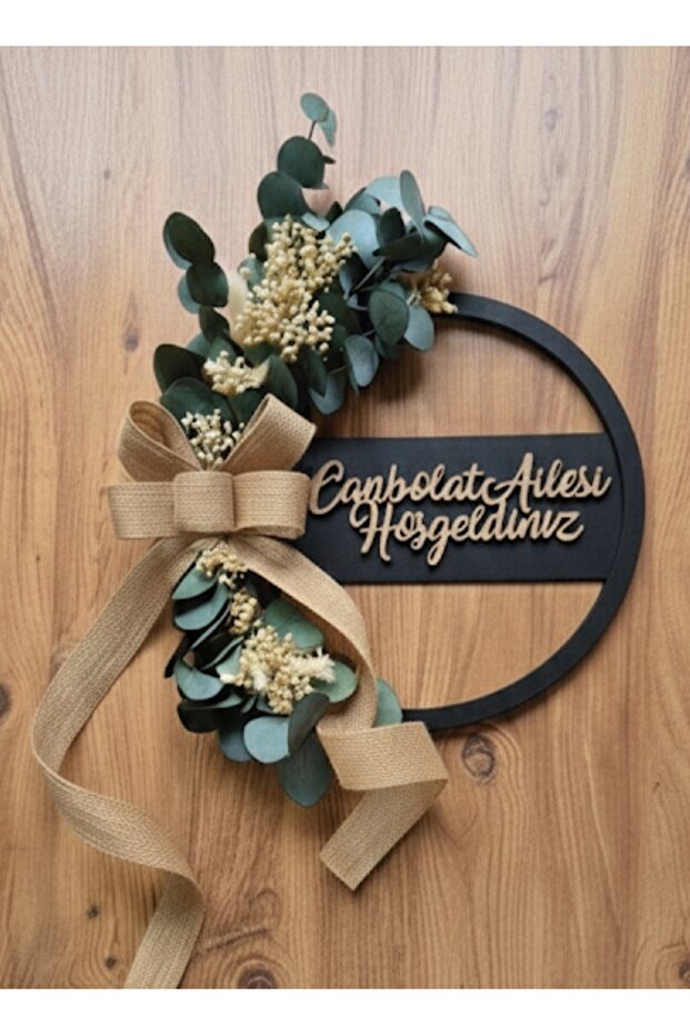 25cm ahşap kapı süsü - 1