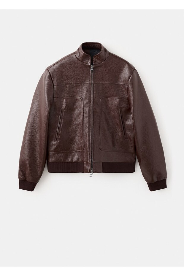 Şerit yakalı cepli ceket - 3