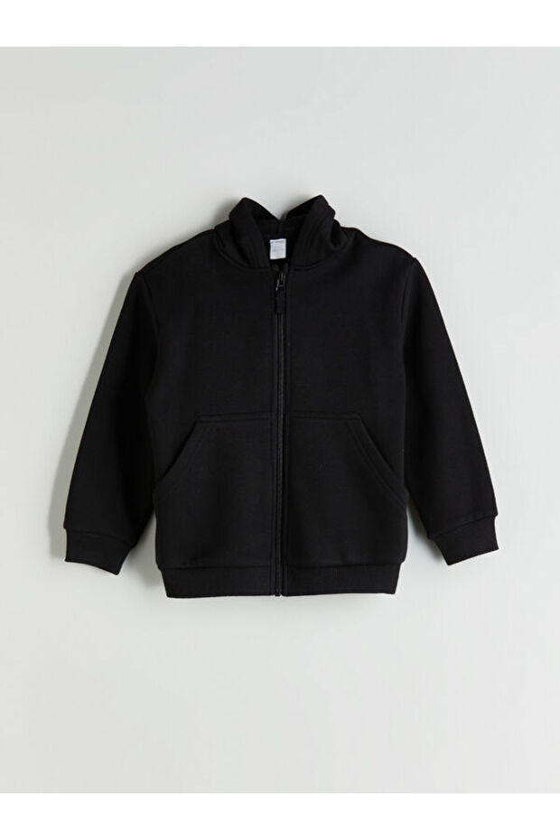 Esvab • Modern & Distinctive Hooded Boys' Thick Zippered Sweatshirt