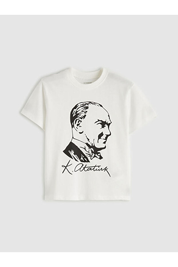 Zero Roba Collar Ataturk Printed Boys' T-Shirt from Uzg Store to Style Keepers