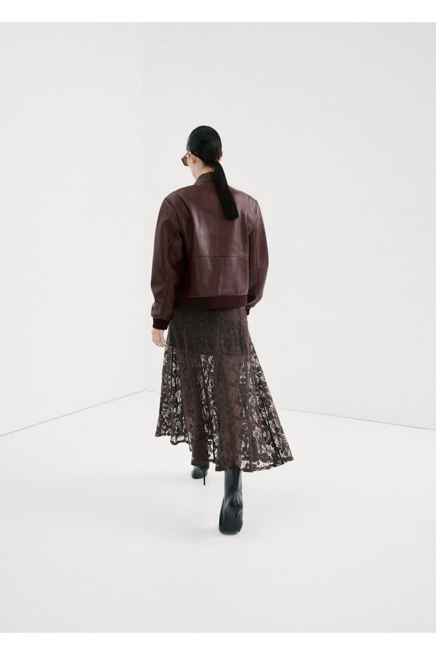 Şerit yakalı cepli ceket - 7