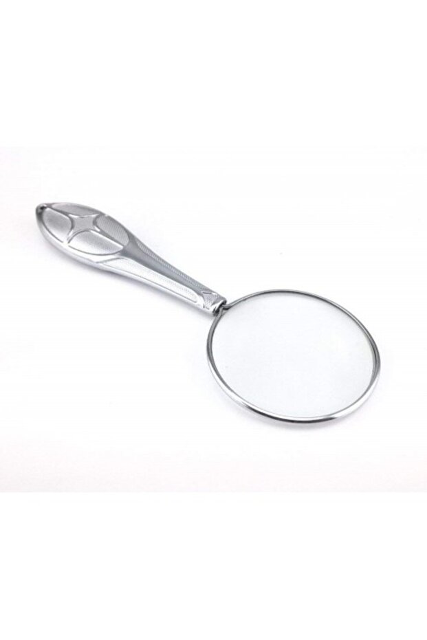 5X 45mm Silver Embossed Design Magnifying Glass for Office Home Office Gift
