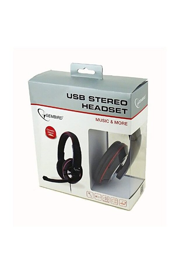 Stereo cu microfon, USB, negre - 4