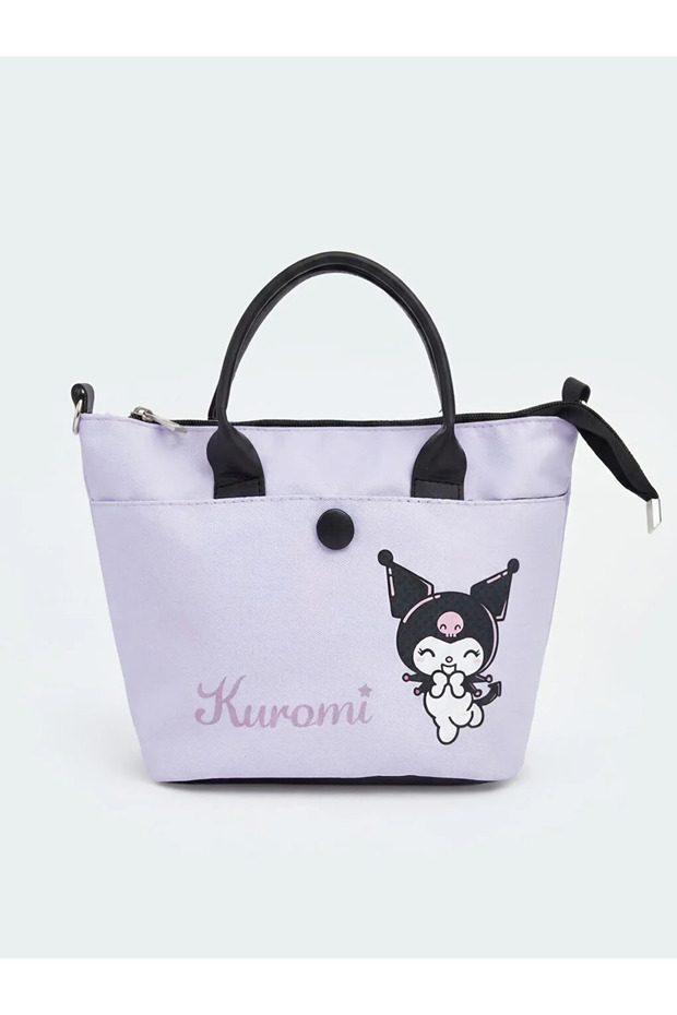 Lilac Kuromi Printed Girl's Shoulder Bag