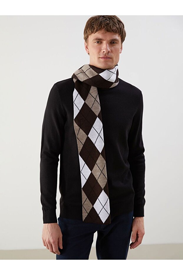 Plaid Patterned Men's Scarf