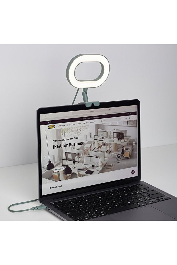 مصباح حلقي LED، قابل للتعتيم/فيروزي - 7