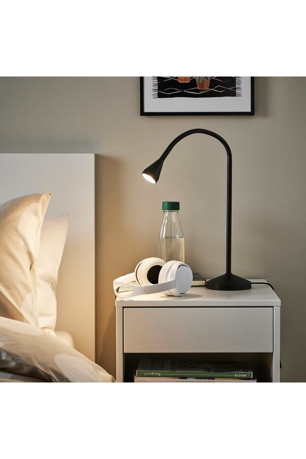 مصباح عمل LED، أسود - 4