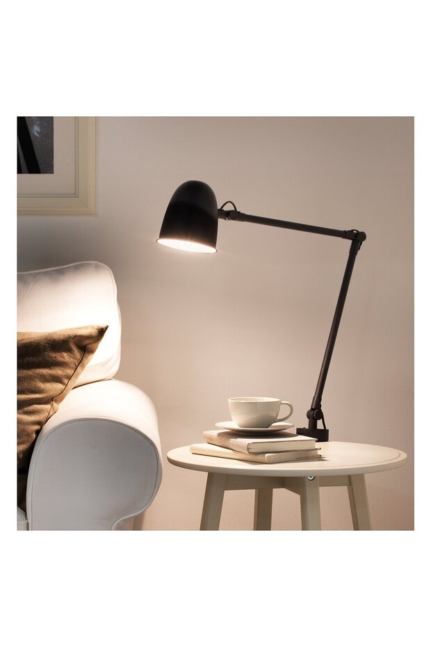 مصباح عمل/مصباح حائط، أسود - 3