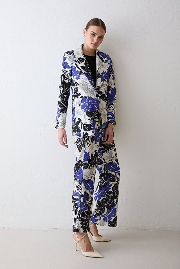 Patterned Jacket Suit 32-2674 - 4