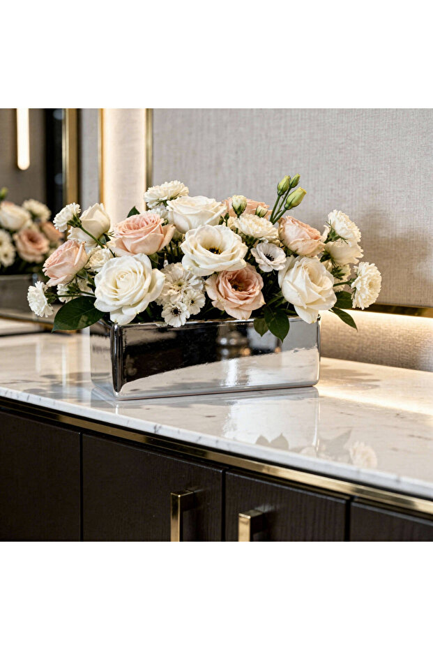 Rectangular ceramic vase MOON (24 x 12 x 18 cm) - 2