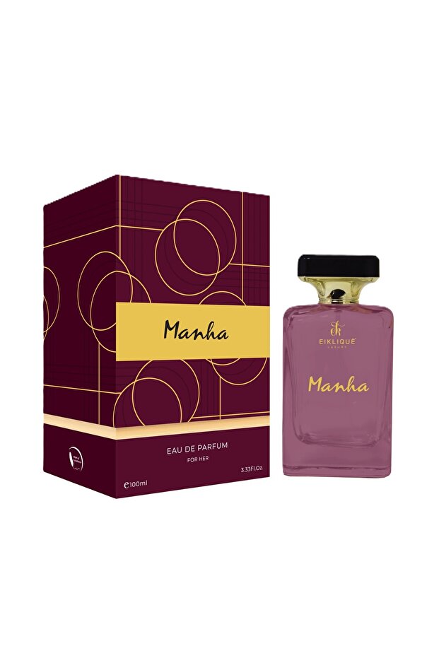 MANHA For Her - Parfum for Women - Rose Gourmand Perfume with Caramel, Popcorn & Vanilla – 100ml