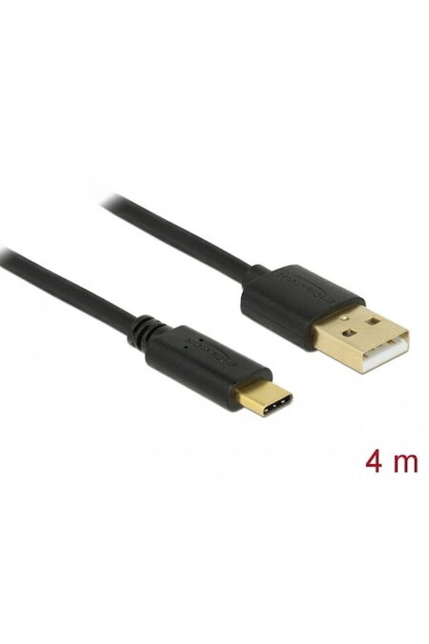 USB 2.0 tip A, USB Type-C 2.0, 4 μ., Μαύρο