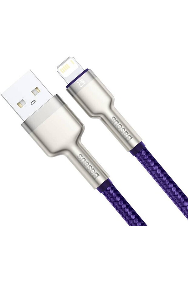 USB pentru cablu Lightning, 2.4A, 2m (violet) - 3