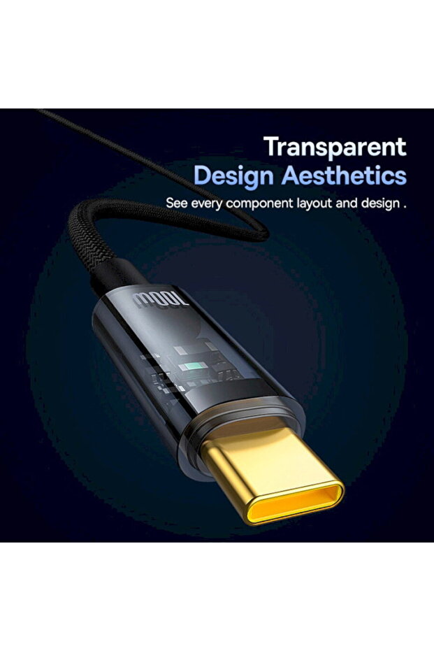 Cablu Type-C, Auto Shutdown, 100W, 2m - 4