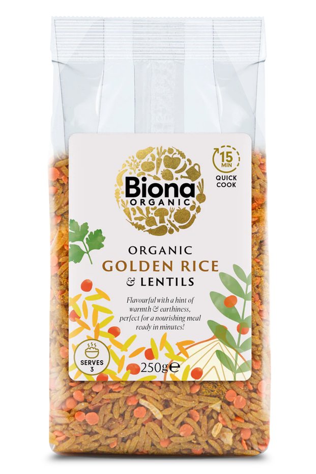 Orez auriu si linte bio 250g