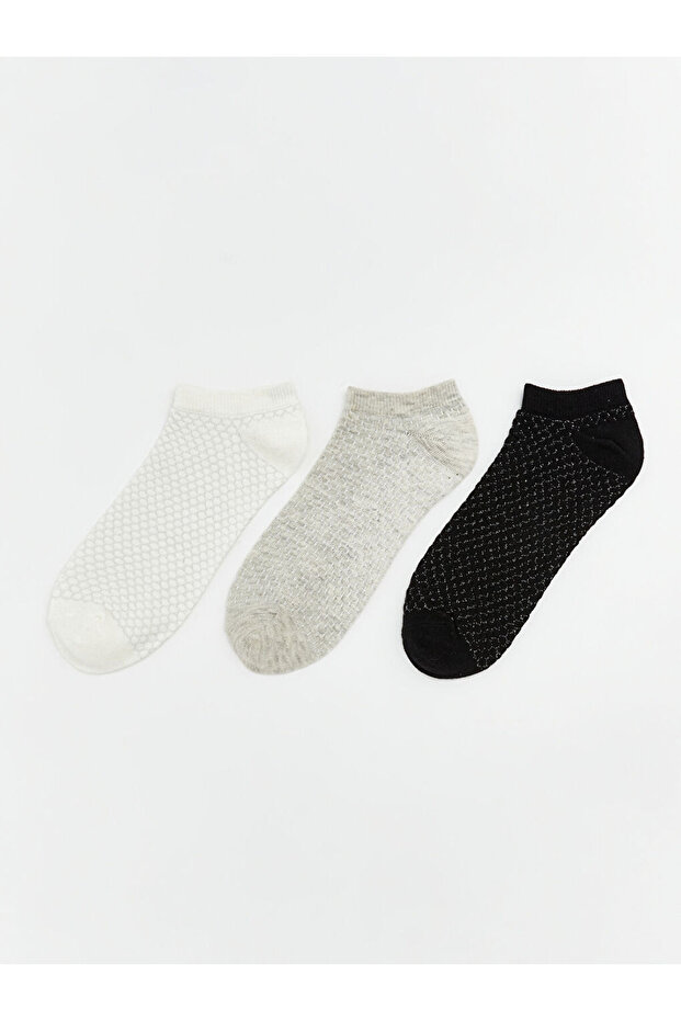 Ecru Women's Booties Socks 3-Pack