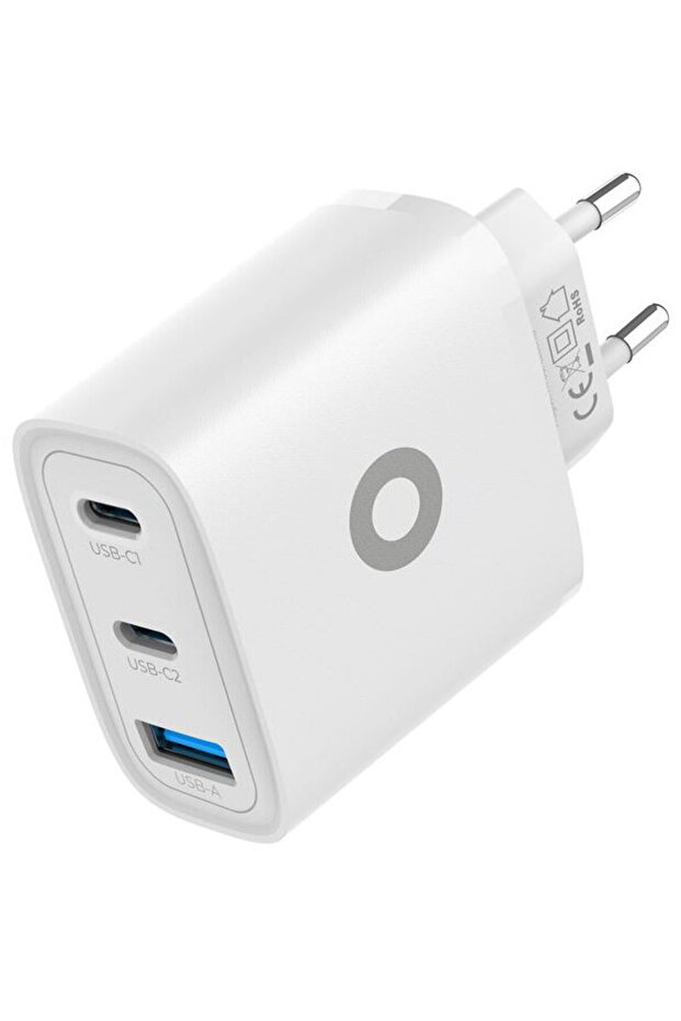 1xUSB-A + 2x USB-C 40W Alb - 6