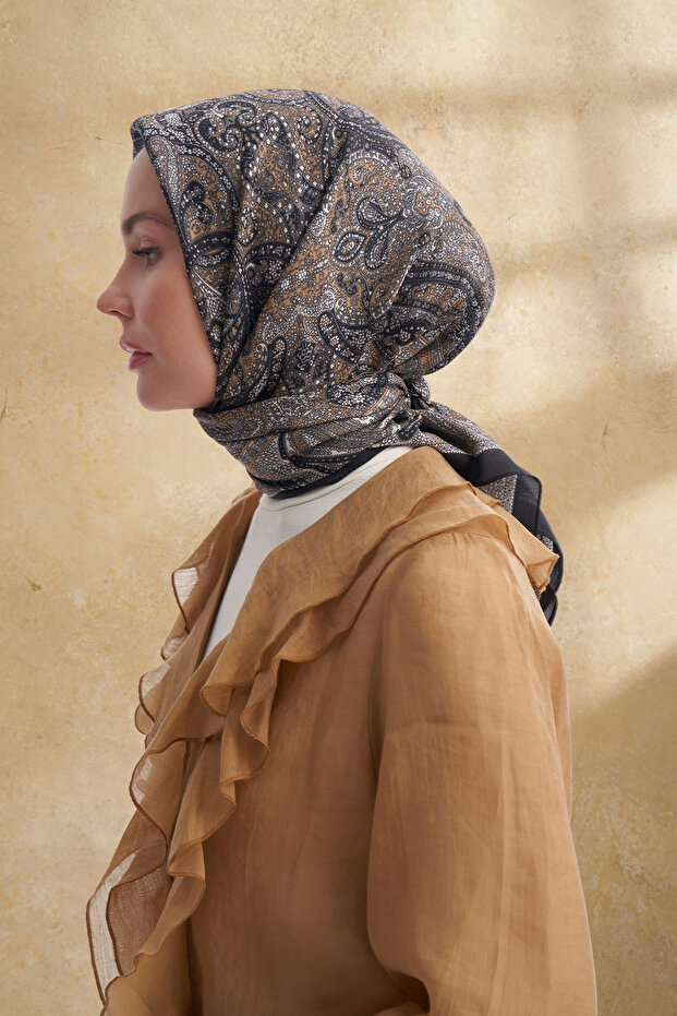 وشاح فلوش فيسكوز بنمط عتيق