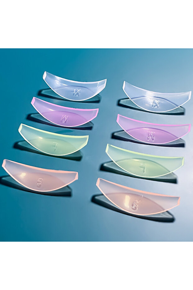 8 قطع من وسادات تجعيد الرموش المصنوعة من السيليكون من بيرمانيا، لرفع الرموش، وحماية قضبان الرموش، وأداة تجعيد الرموش الملتوية.