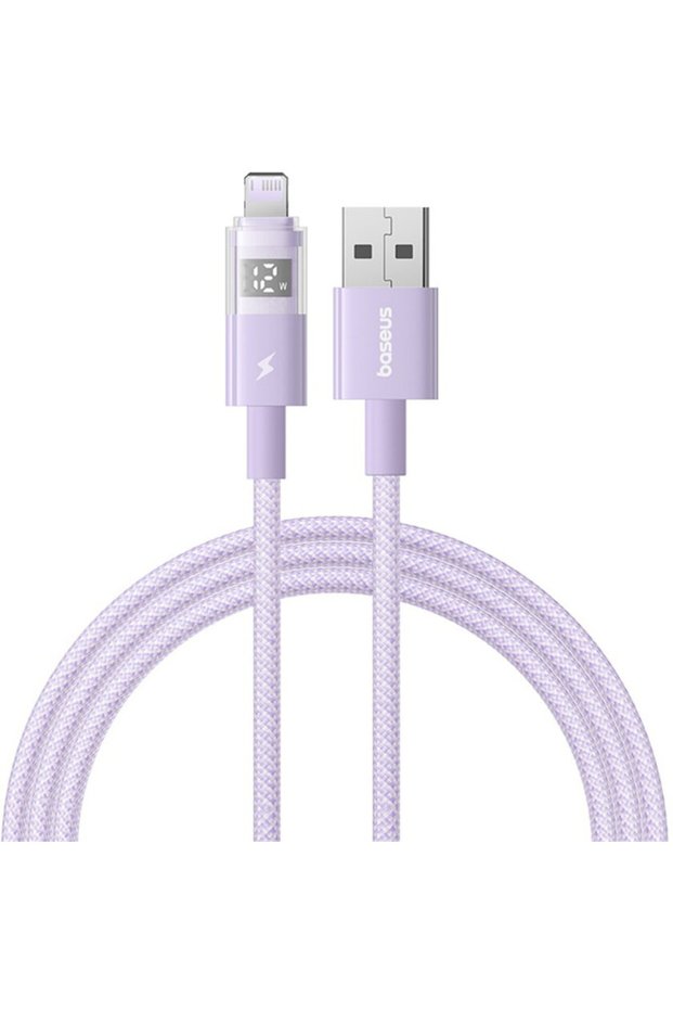 Digital Display Data Cable, USB to Lightning, 2.4A, 2m - Nebula Purple