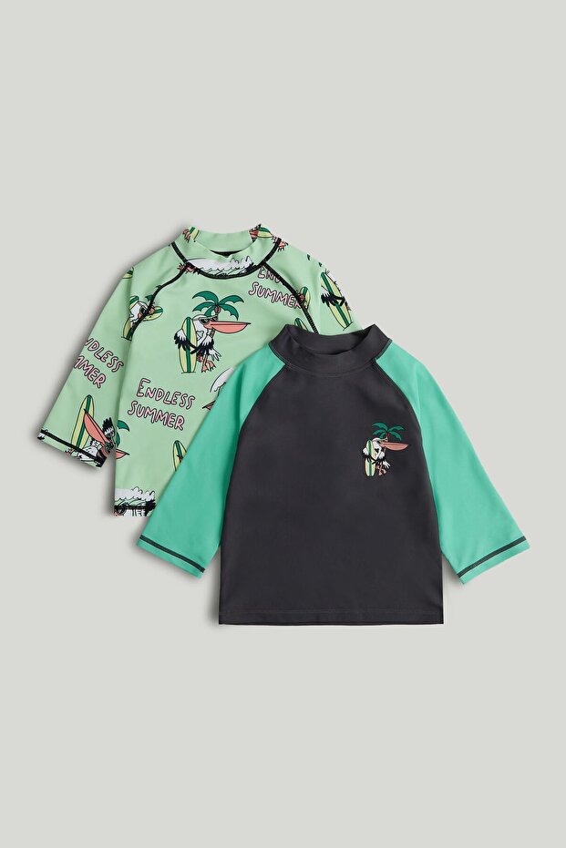2 Pack Pelican Sunsafe UPF50+ Rash Vests