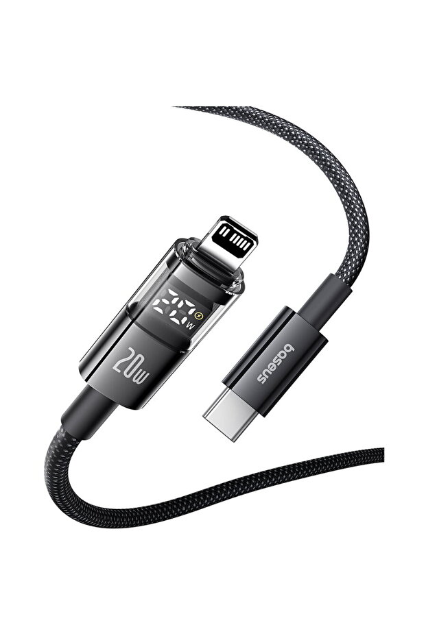 Data Cable with Digital Display, Type-C to Lightning, 20W, 2m - 2