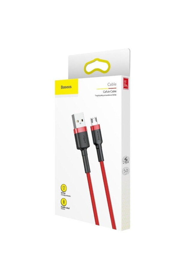 Cafule Micro USB cable 2.4A 1m (Red) - 6