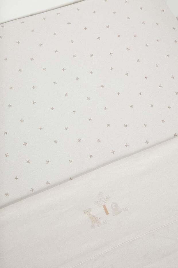 عبوتان من ملاءات السرير المسطحة والمثبتة (سرير الأطفال) - 4