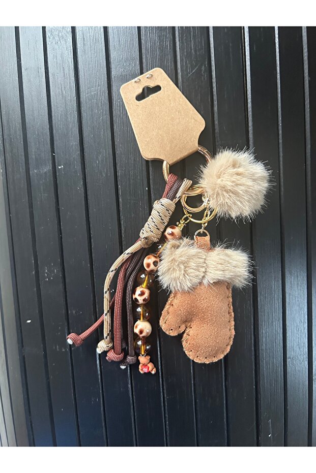 Glove Detailed Charm Keychain Bag Accessory Bag Charm