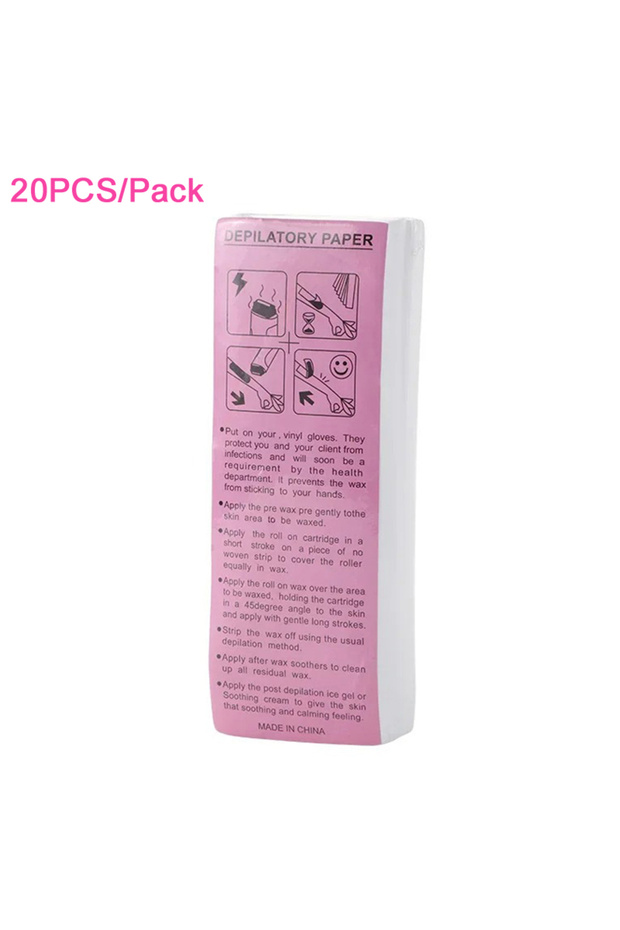 108-20pcs Professional Hair Removal Tool Depilatory Paper Nonwoven Epilator Women Wax Strip Paper Sh