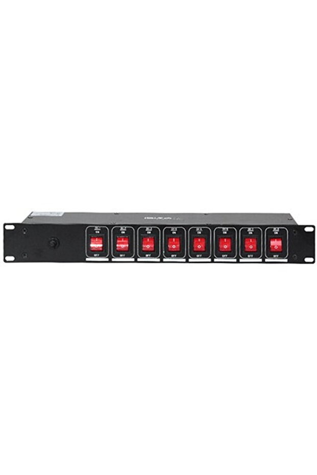 CONTROL BOX 8 WAYS 19" RACK + SWITCH - 1
